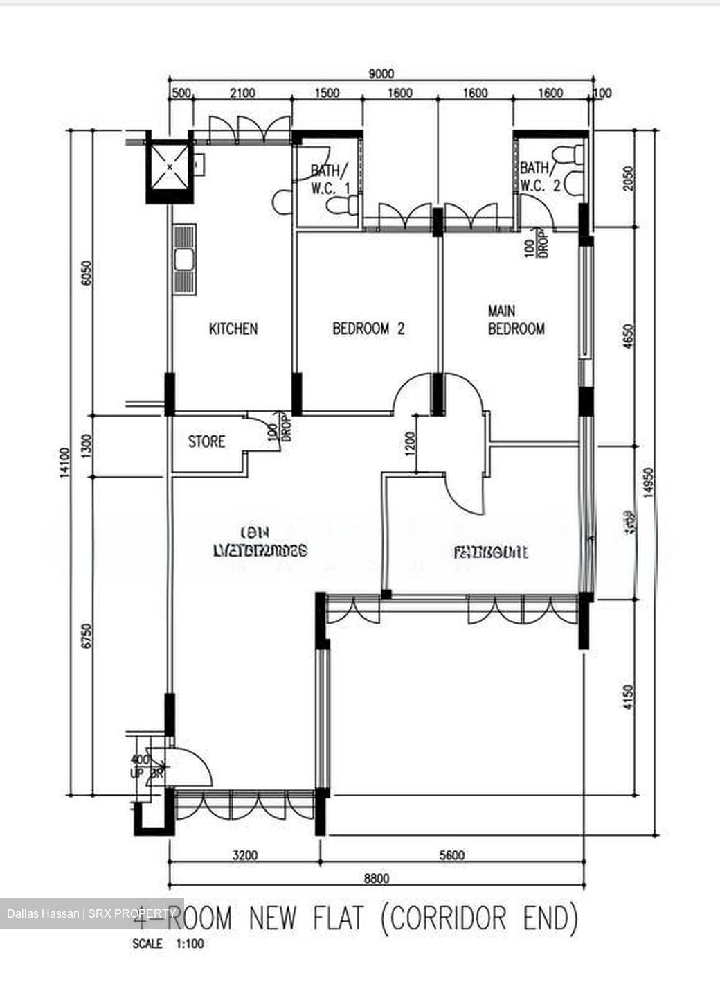 Blk 126 Bukit Batok Central (Bukit Batok), HDB 4 Rooms #568650761